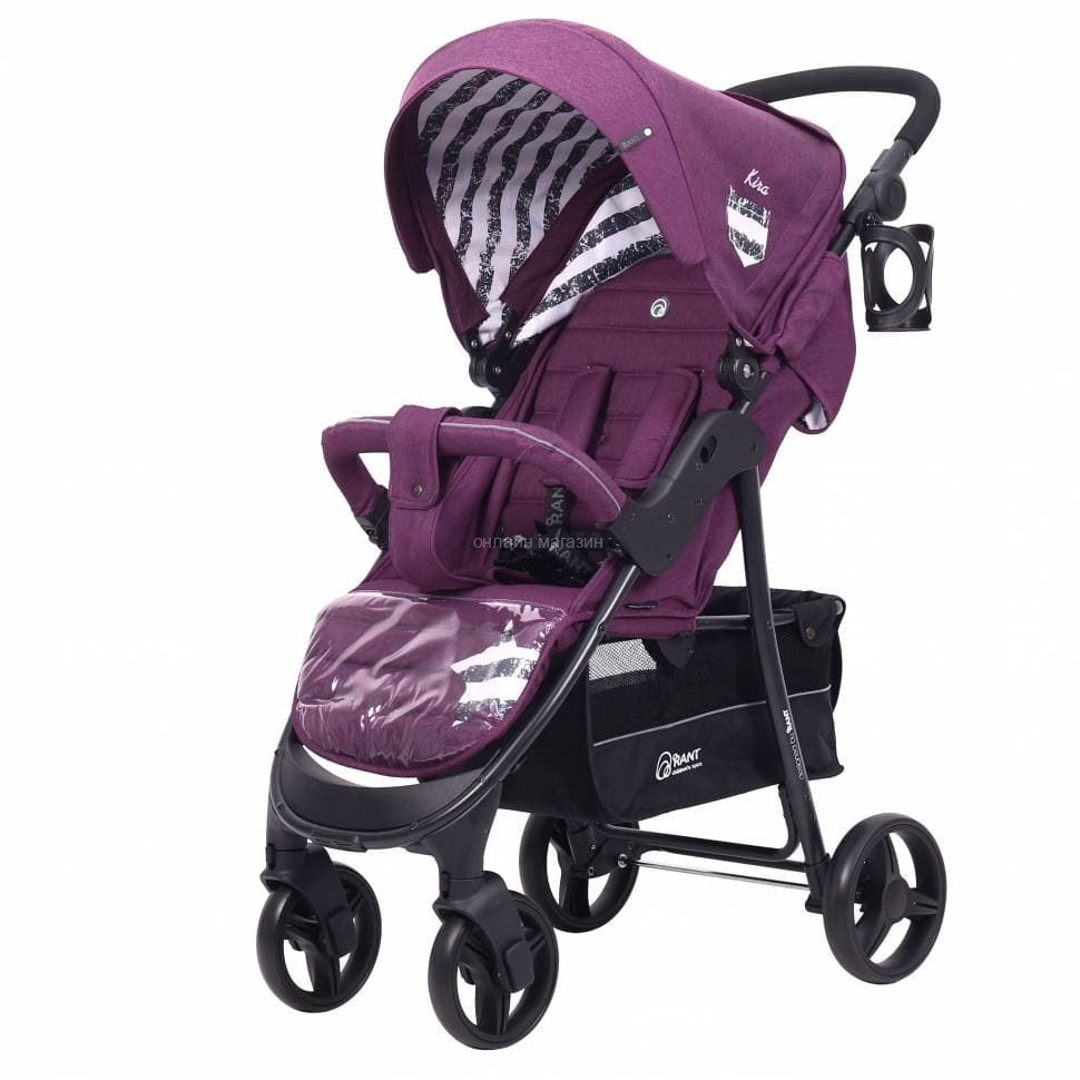 Прогулочная коляска Rant Kira Mobile RA055 Lines purple