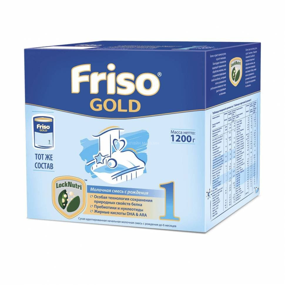 Детская молочная смесь Friso Фрисолак Gold 1 LockNutri 1200 г с 0-6 мес_