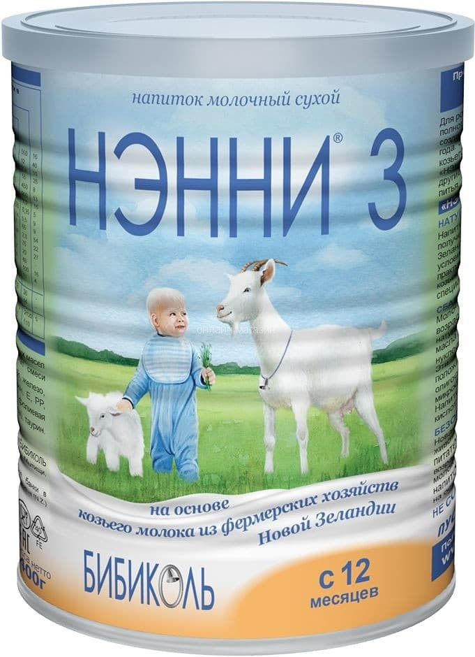 Детская смесь Нэнни 3 400 г на основе козьего молока с 12 мес. _